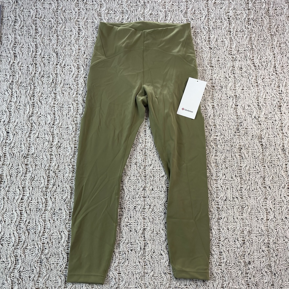 Lululemon Instill HR Tight 25" Leggings Womens 8 Olive Nylon Multicolor NWT